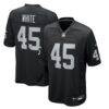 Devin White Las Vegas Raiders Nike Team Game Jersey - Black - Front View