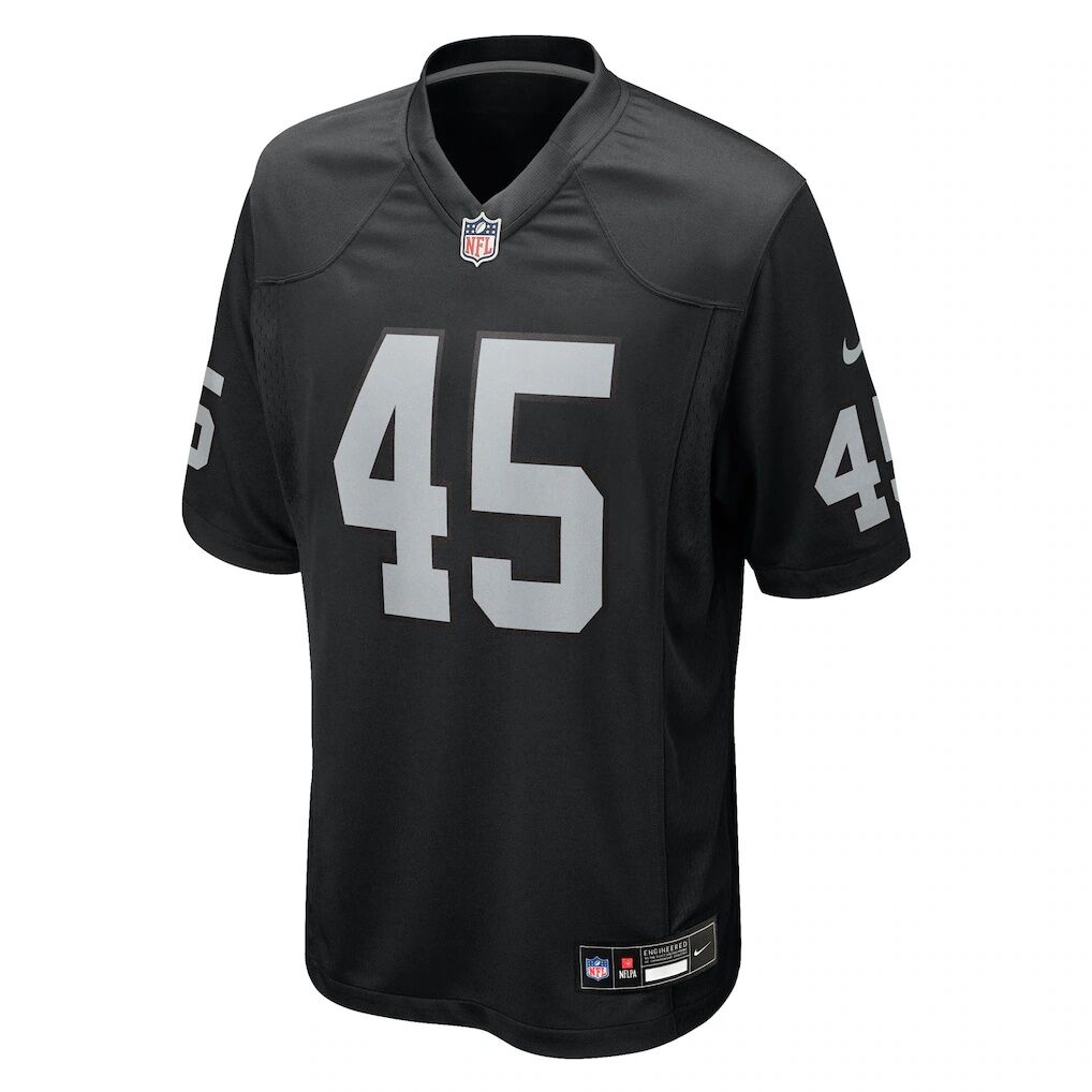 Devin White Las Vegas Raiders Nike Team Game Jersey