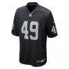 Charles Snowden Las Vegas Raiders Nike Team Game Jersey - Black - Side View