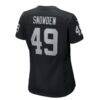 Charles Snowden Las Vegas Raiders Nike Women's Team Game Jersey - Black - Detail View