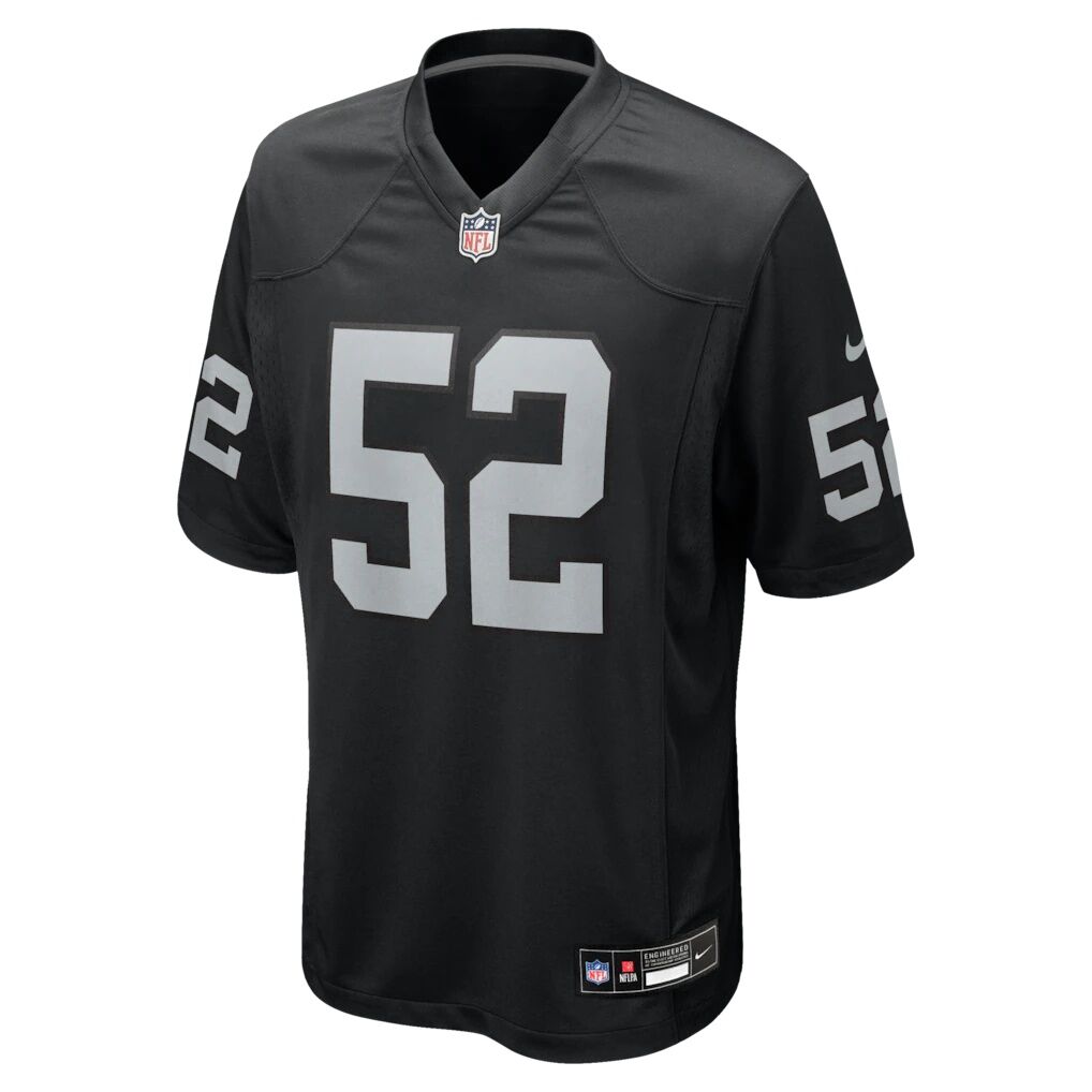 Elandon Roberts Las Vegas Raiders Nike Team Game Jersey