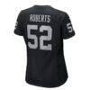 Elandon Roberts Las Vegas Raiders Nike Women's Team Game Jersey - Black - Detail View
