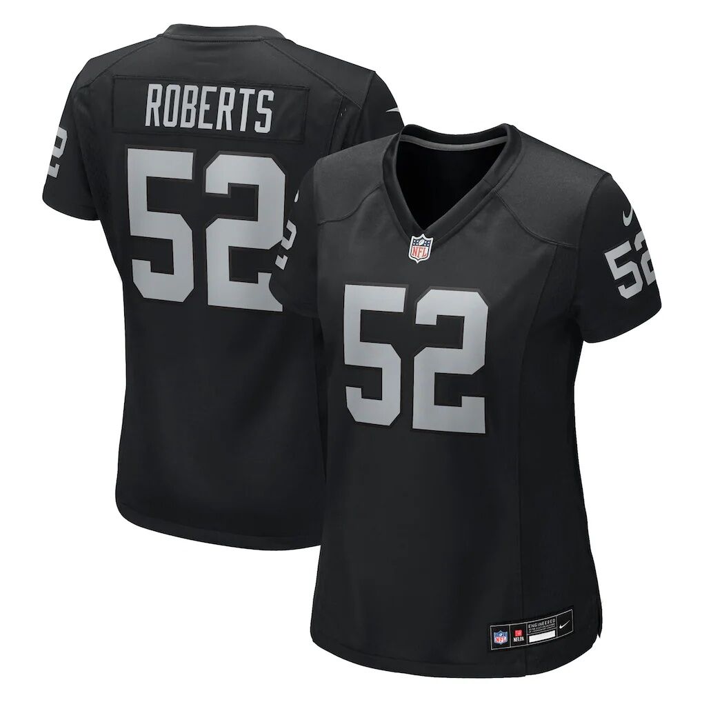 Elandon Roberts Las Vegas Raiders Nike Women's Team Game Jersey