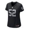 Elandon Roberts Las Vegas Raiders Nike Women's Team Game Jersey - Black - Side View