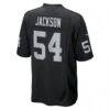 Brennan Jackson Las Vegas Raiders Nike Team Game Jersey - Black - Detail View