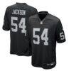 Brennan Jackson Las Vegas Raiders Nike Team Game Jersey - Black - Front View