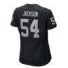 Brennan Jackson Las Vegas Raiders Nike Women's Team Game Jersey - Black - Detail View