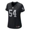 Brennan Jackson Las Vegas Raiders Nike Women's Team Game Jersey - Black - Side View