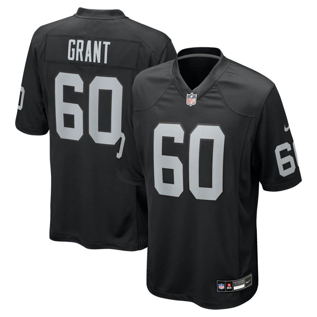 Charles Grant Las Vegas Raiders Nike Team Game Jersey