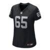 Alex Cappa Las Vegas Raiders Nike Women's Team Game Jersey - Black - Side View