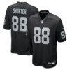 Justin Shorter Las Vegas Raiders Nike Team Game Jersey - Black - Front View