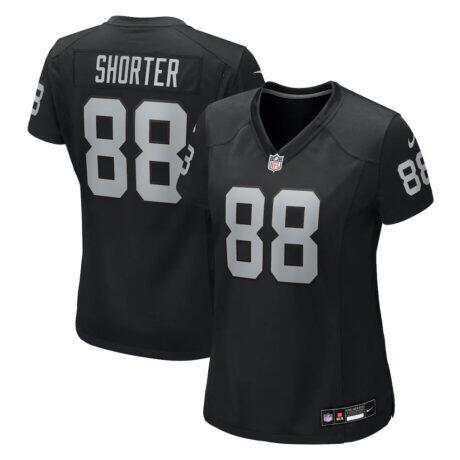 Justin Shorter Las Vegas Raiders Nike Women's Team Game Jersey - Black - Front View