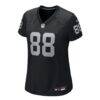 Justin Shorter Las Vegas Raiders Nike Women's Team Game Jersey - Black - Side View