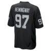 Tonka Hemingway Las Vegas Raiders Nike Team Game Jersey - Black - Detail View