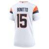 Nik Bonitto Denver Broncos Nike Women's Game Jersey - White - Detail View