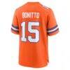 Nik Bonitto Denver Broncos Nike Alternate 2 Mile High Collection 1977 Throwback Game Jersey - Orange - Detail View