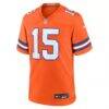 Nik Bonitto Denver Broncos Nike Alternate 2 Mile High Collection 1977 Throwback Game Jersey - Orange - Side View