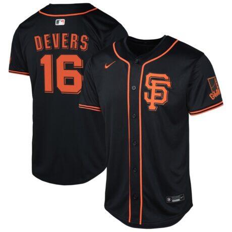 Rafael Devers San Francisco Giants Nike Youth Limited Jersey - Black - Front View
