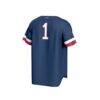 #1 Florida Atlantic Owls GameDay Greats Youth Collegiate Baseball Fashion Jersey - Navy - Detail View