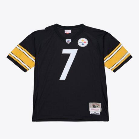 Ben Roethlisberger Pittsburgh Steelers Mitchell & Ness 2004 Legacy Throwback Replica Jersey - Black - Front View