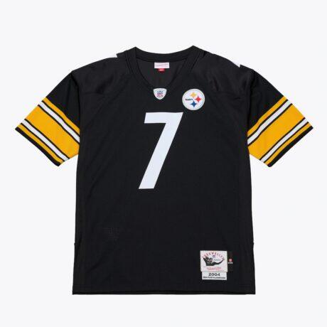 Ben Roethlisberger Pittsburgh Steelers Mitchell & Ness 2004 Authentic Throwback Jersey - Black - Front View