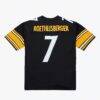Ben Roethlisberger Pittsburgh Steelers Mitchell & Ness 2004 Authentic Throwback Jersey - Black - Side View