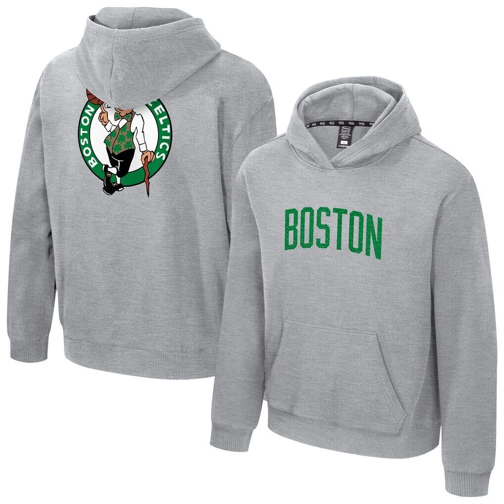 Boston Celtics Stadium Essentials Unisex First Team Club Level Hoodie - Heather Gray