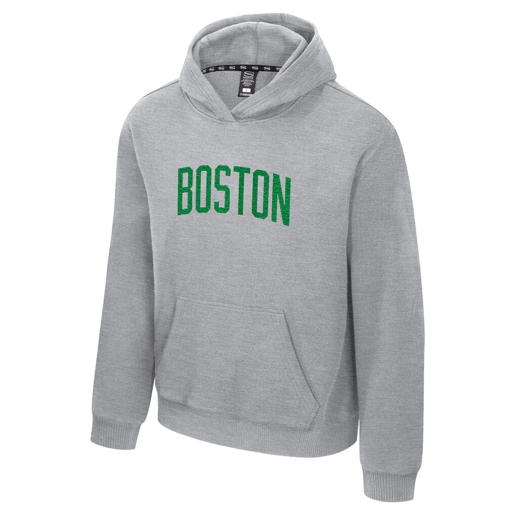 Boston Celtics Stadium Essentials Unisex First Team Club Level Hoodie - Heather Gray