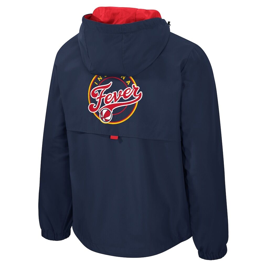 Indiana Fever Stadium Essentials Unisex Legends Challenger Quarter-Zip Jacket - Navy/Red