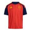 Spain National Team adidas Youth 2026 Home Replica Jersey - Red - Side View