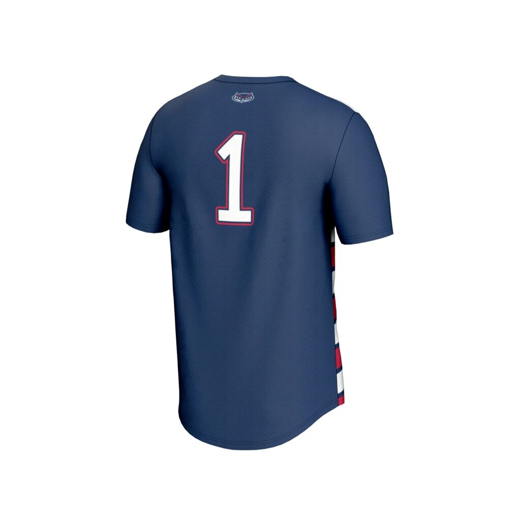 #1 Florida Atlantic Owls GameDay Greats Unisex Lightweight Collegiate Soccer Fashion Jersey - Navy/Red