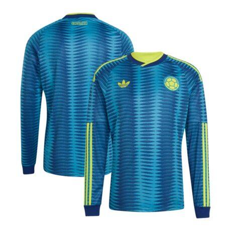 Colombia National Team adidas 2026 Away Replica Long Sleeve Jersey - - Front View