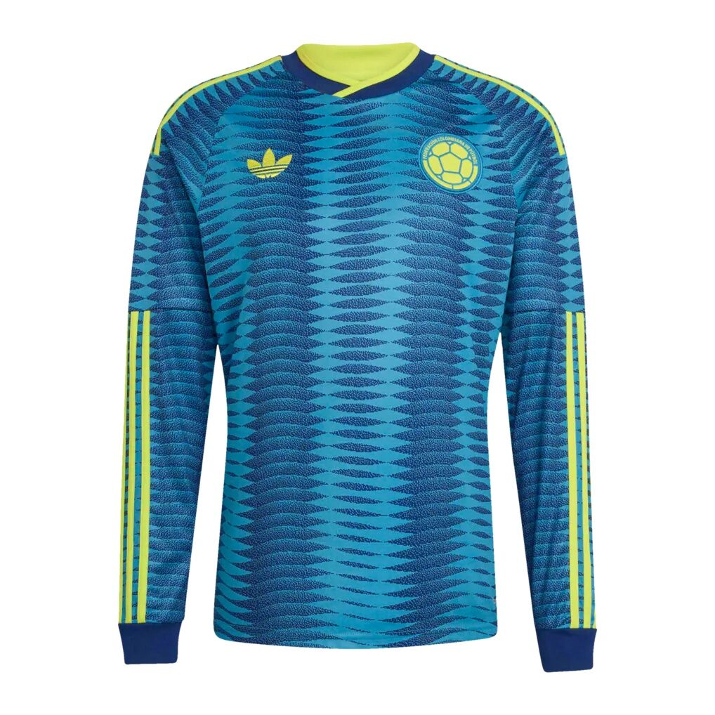 Colombia National Team adidas 2026 Away Replica Long Sleeve Jersey – Turquoise