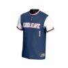 #1 Florida Atlantic Owls GameDay Greats Unisex Lightweight Collegiate Softball Fashion Jersey - Navy - Side View