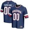 Arizona Wildcats GameDay Greats Unisex NIL Pick-A-Player Lightweight Collegiate Football Fashion Jersey - Navy - Front View