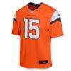 Nik Bonitto Denver Broncos Nike Youth Alternate Game Jersey - Orange - Side View