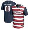 Gonzaga Bulldogs GameDay Greats Youth NIL Pick-A-Player Collegiate Women's Soccer Lightweight Fashion Jersey - - Front View