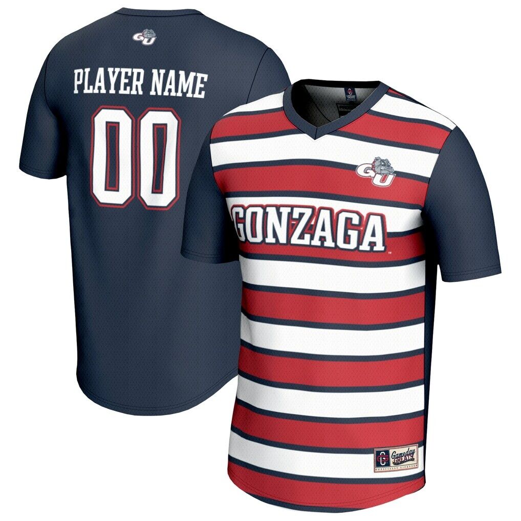 Gonzaga Bulldogs GameDay Greats Youth NIL Pick-A-Player Collegiate Women's Soccer Lightweight Fashion Jersey - Navy/Red