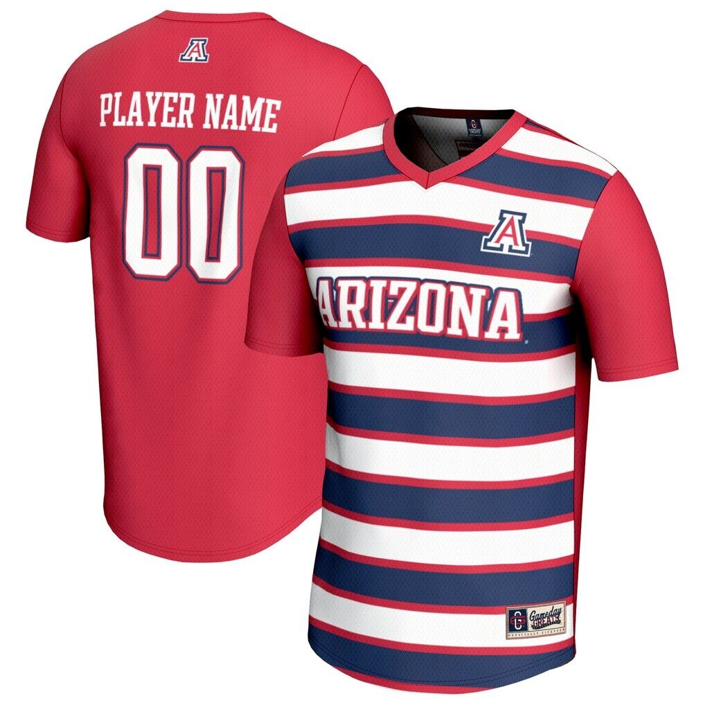 Arizona Wildcats GameDay Greats Youth NIL Pick-A-Player Collegiate Women's Soccer Lightweight Fashion Jersey - Red/Navy
