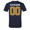 FIU Panthers Athlete's Thread Unisex Custom Collegiate Football Helmet T-Shirt - Navy - Detail View