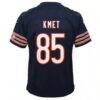 Cole Kmet Chicago Bears Nike Youth Team Game Jersey - Navy - Detail View