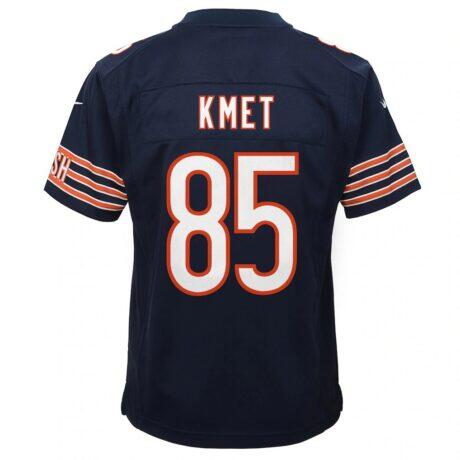 Cole Kmet Chicago Bears Nike Youth Team Game Jersey - Navy - Front View