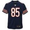 Cole Kmet Chicago Bears Nike Youth Team Game Jersey - Navy - Side View