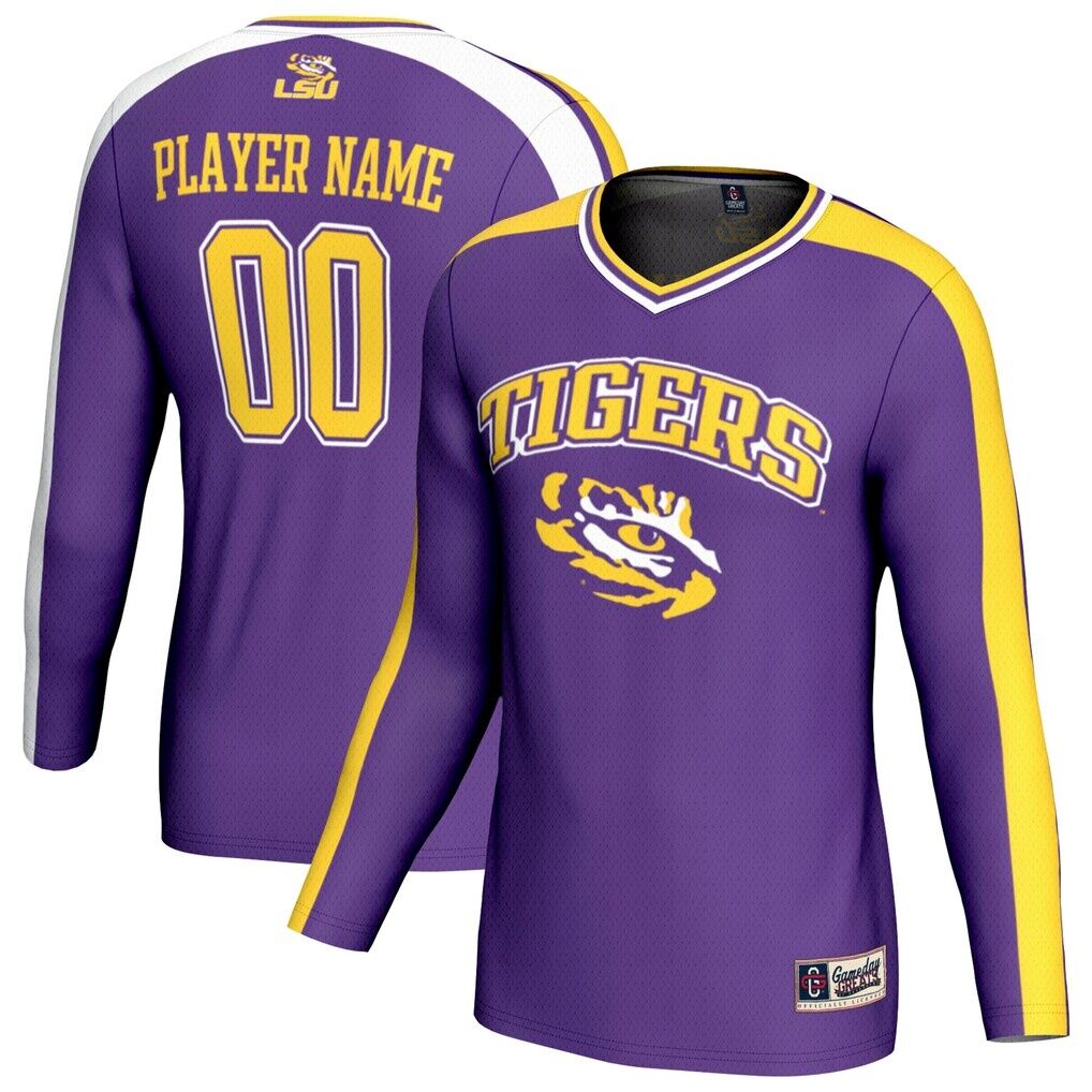 LSU Tigers GameDay Greats Unisex NIL Pick-A-Player Lightweight Collegiate Volleyball Fashion Jersey