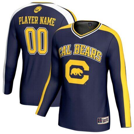 Cal Bears GameDay Greats Unisex NIL Pick-A-Player Lightweight Collegiate Volleyball Fashion Jersey - Navy - Front View