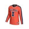 Illinois Fighting Illini GameDay Greats Unisex NIL Pick-A-Player Lightweight Collegiate Volleyball Fashion Jersey - Orange - Side View