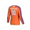 Clemson Tigers GameDay Greats Unisex NIL Pick-A-Player Lightweight Collegiate Volleyball Fashion Jersey - Orange - Detail View