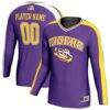 LSU Tigers GameDay Greats Unisex NIL Pick-A-Player Lightweight Collegiate Volleyball Fashion Jersey - Purple - Front View