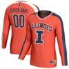 Illinois Fighting Illini GameDay Greats Unisex NIL Pick-A-Player Lightweight Collegiate Volleyball Fashion Jersey - Orange - Front View