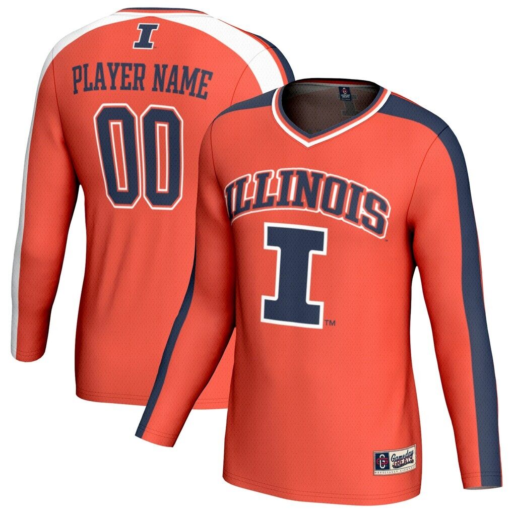 Illinois Fighting Illini GameDay Greats Unisex NIL Pick-A-Player Lightweight Collegiate Volleyball Fashion Jersey